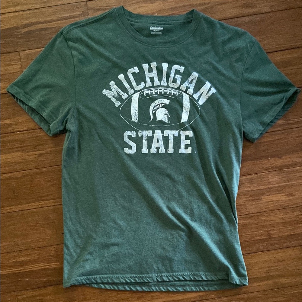 Michigan State Spartans MSU Football Men's Tee